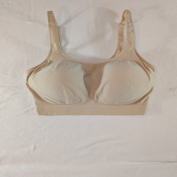 NWOT Shapermint Essentials Everyday Wireless Shaping Bra Beige XL/TG