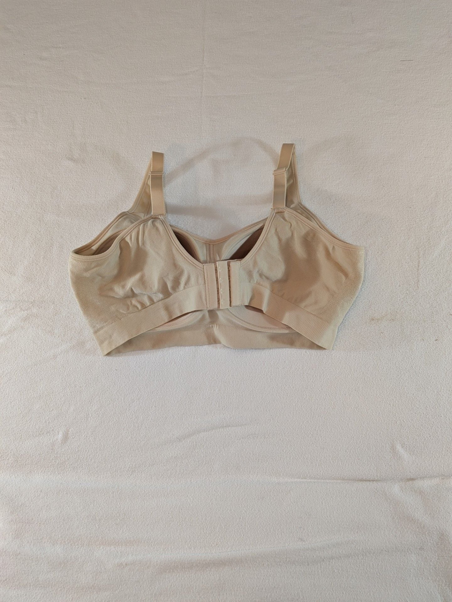 NWOT Shapermint Essentials Everyday Wireless Shaping Bra Beige XL/TG 4