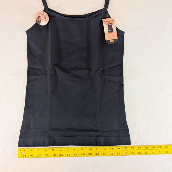 NWT Shapermint Essentials Scoop Neck Cami Black Size 3XL