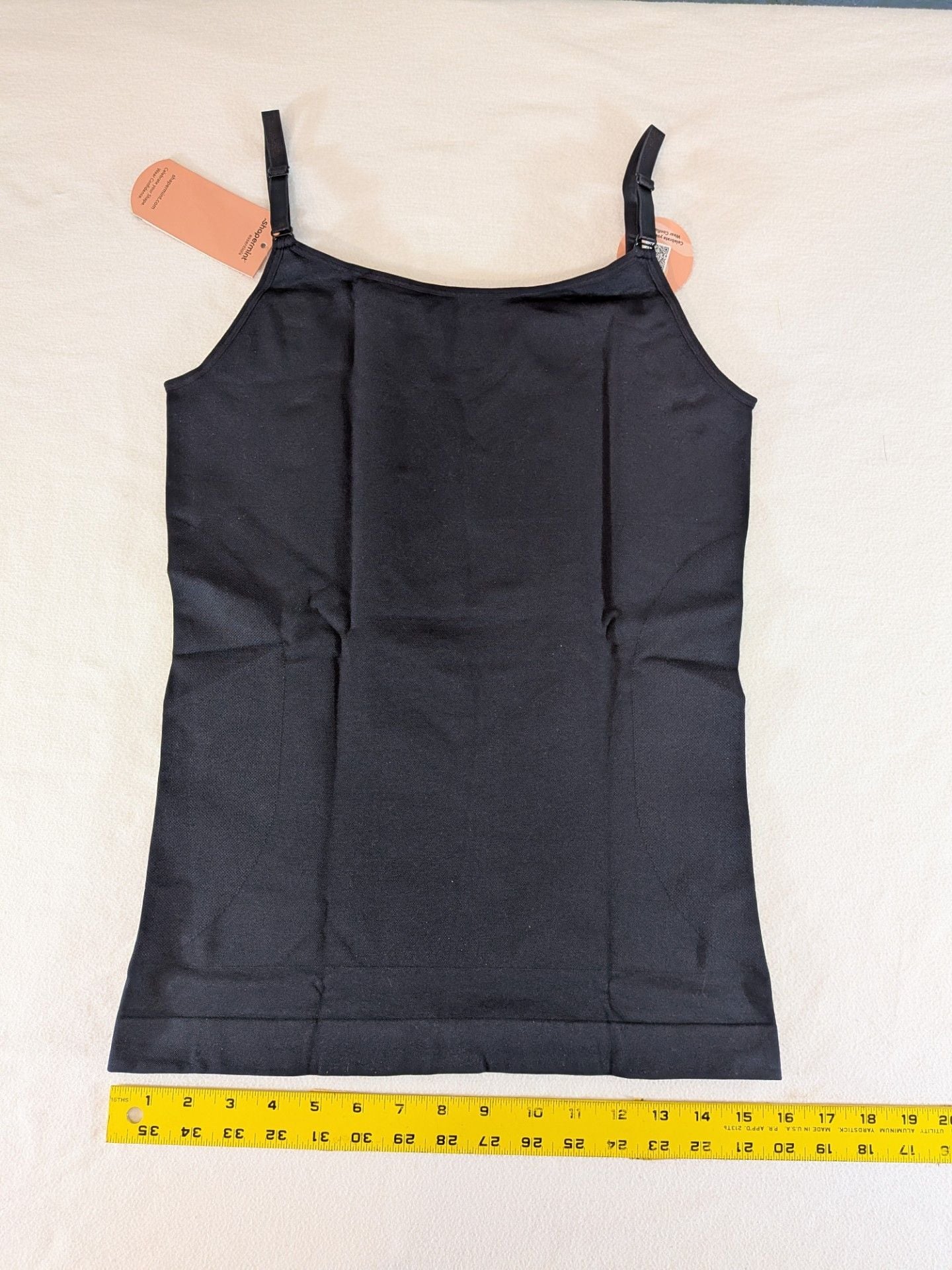 NWT Shapermint Essentials Scoop Neck Cami Black Size 3XL 4