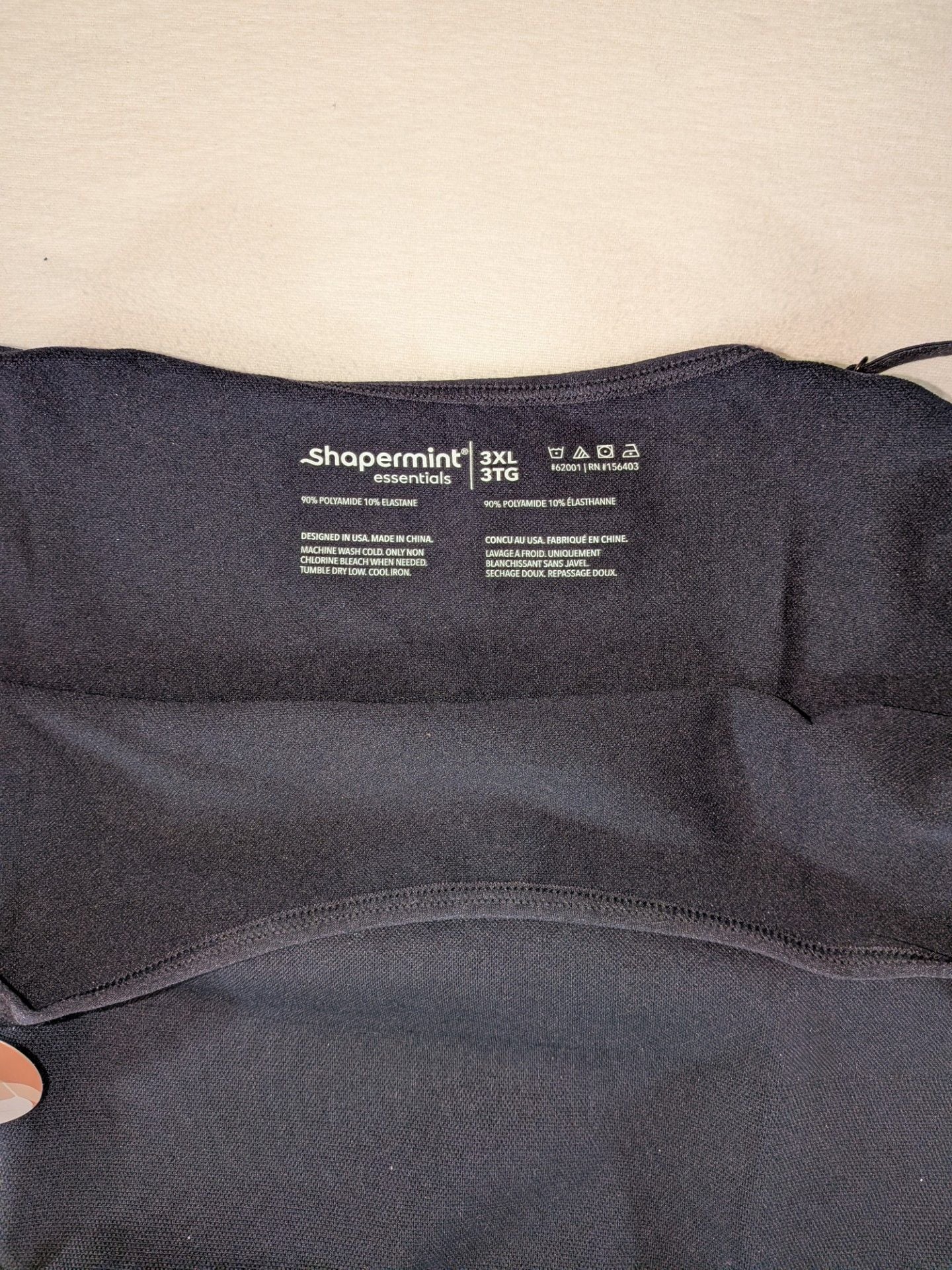 NWT Shapermint Essentials Scoop Neck Cami Black Size 3XL 5