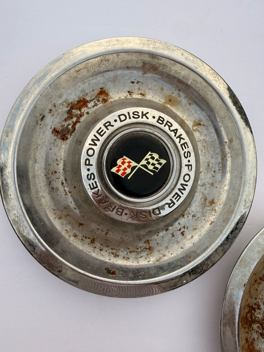 Vintage Chevrolet Corvette Rally Wheel Center Hub Caps - Set of 2 2