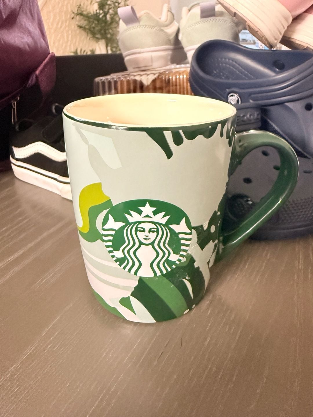 Starbucks 2021 10oz Green Camo Mermaid Siren Coffee Mug Tea Cup 1