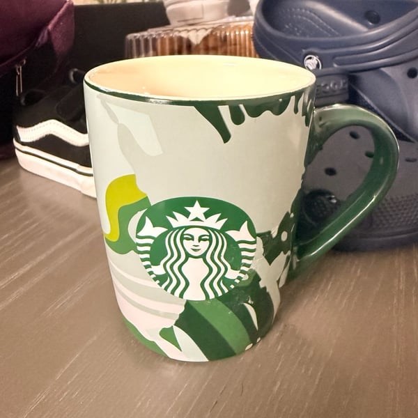 Starbucks 2021 10oz Green Camo Mermaid Siren Coffee Mug Tea Cup