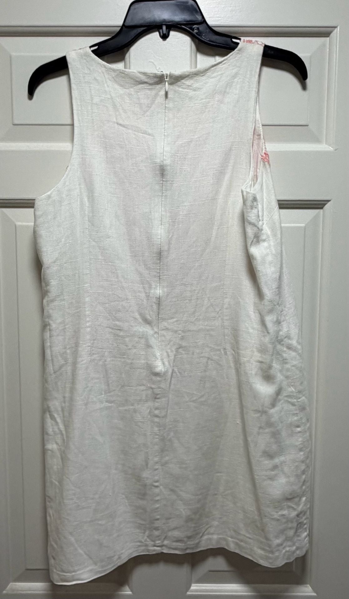 Gen Z Cottagecore Hipster Champagne & Strawberry White and Pink Embroidered Linen 3