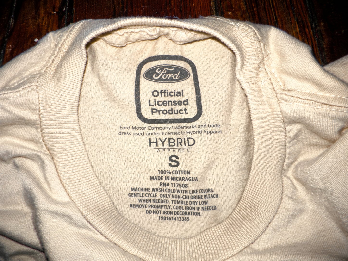 Hybrid Apparel Ford Bronco Desert Graphic T-Shirt Offroad Truck Cream Men Size S 5