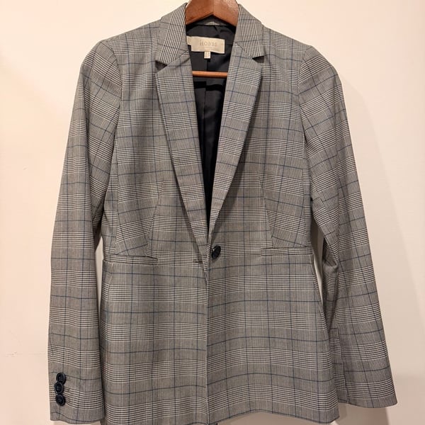 Hobbs London Grey suit  Blazer single button Size US 2