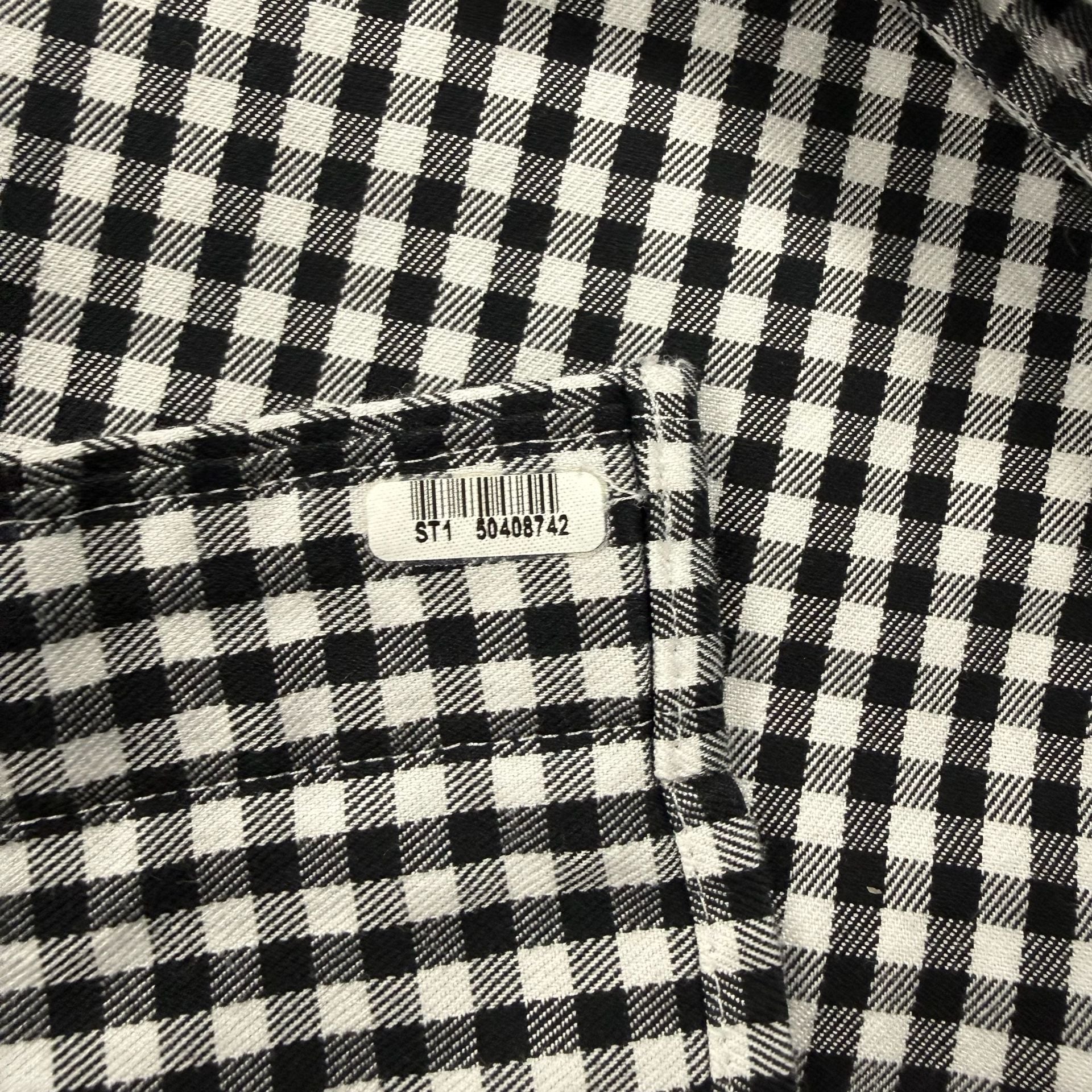 Peter Millar Nanoluxe Easycare Black White Gingham Check Dress Shirt XXL 4