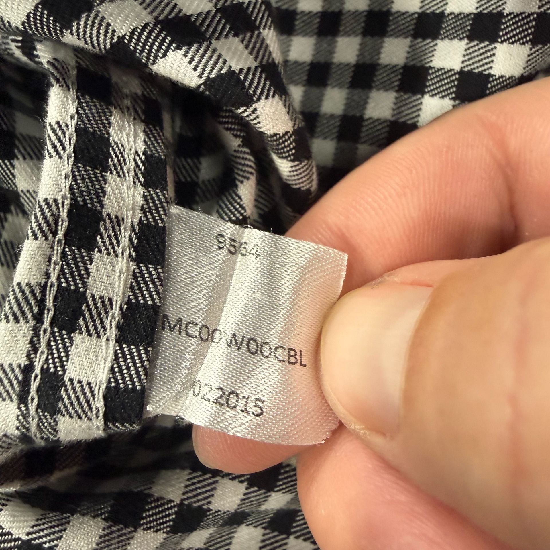 Peter Millar Nanoluxe Easycare Black White Gingham Check Dress Shirt XXL 5