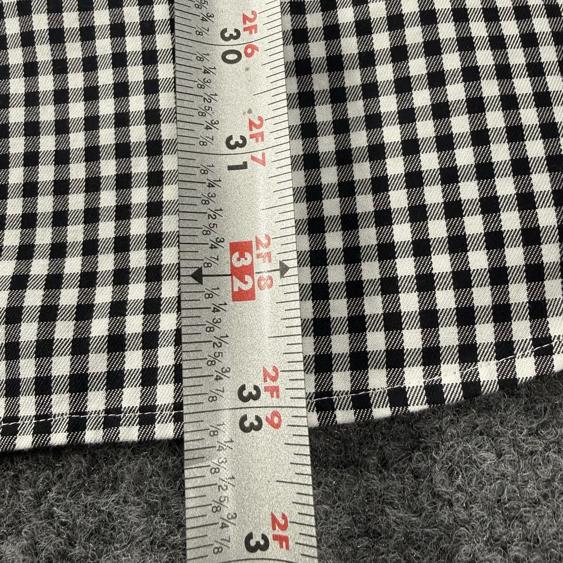 Peter Millar Nanoluxe Easycare Black White Gingham Check Dress Shirt XXL 6