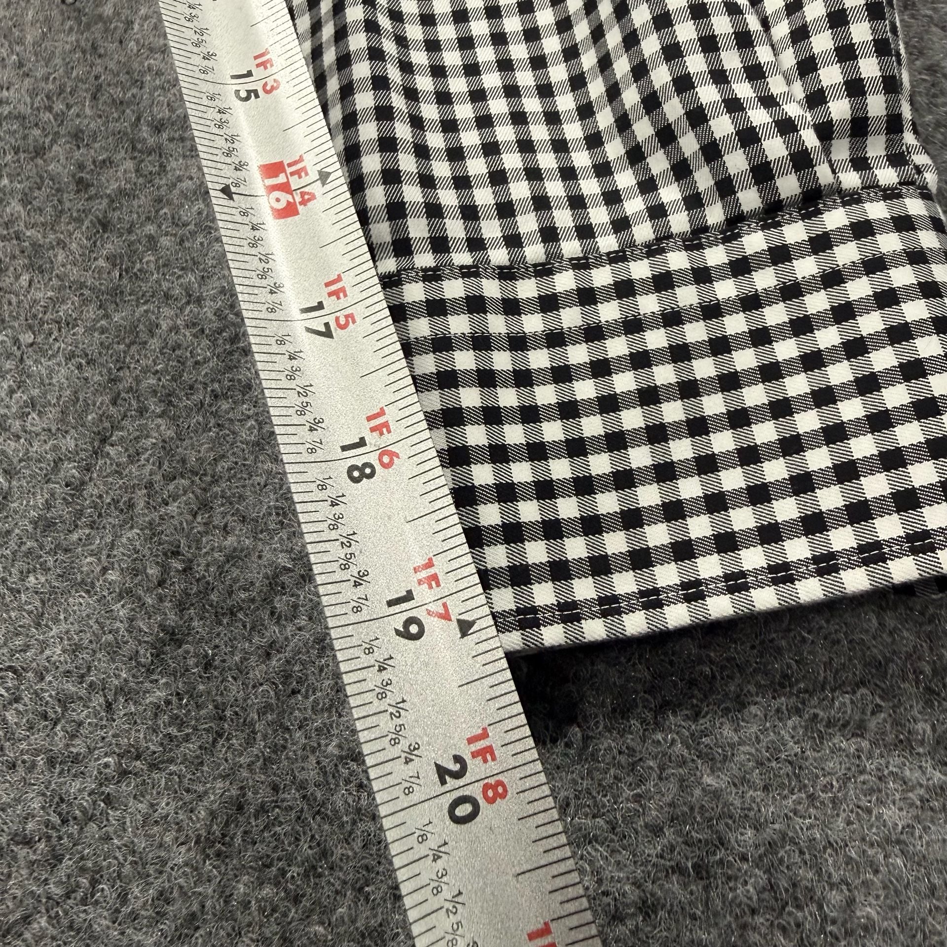 Peter Millar Nanoluxe Easycare Black White Gingham Check Dress Shirt XXL 9