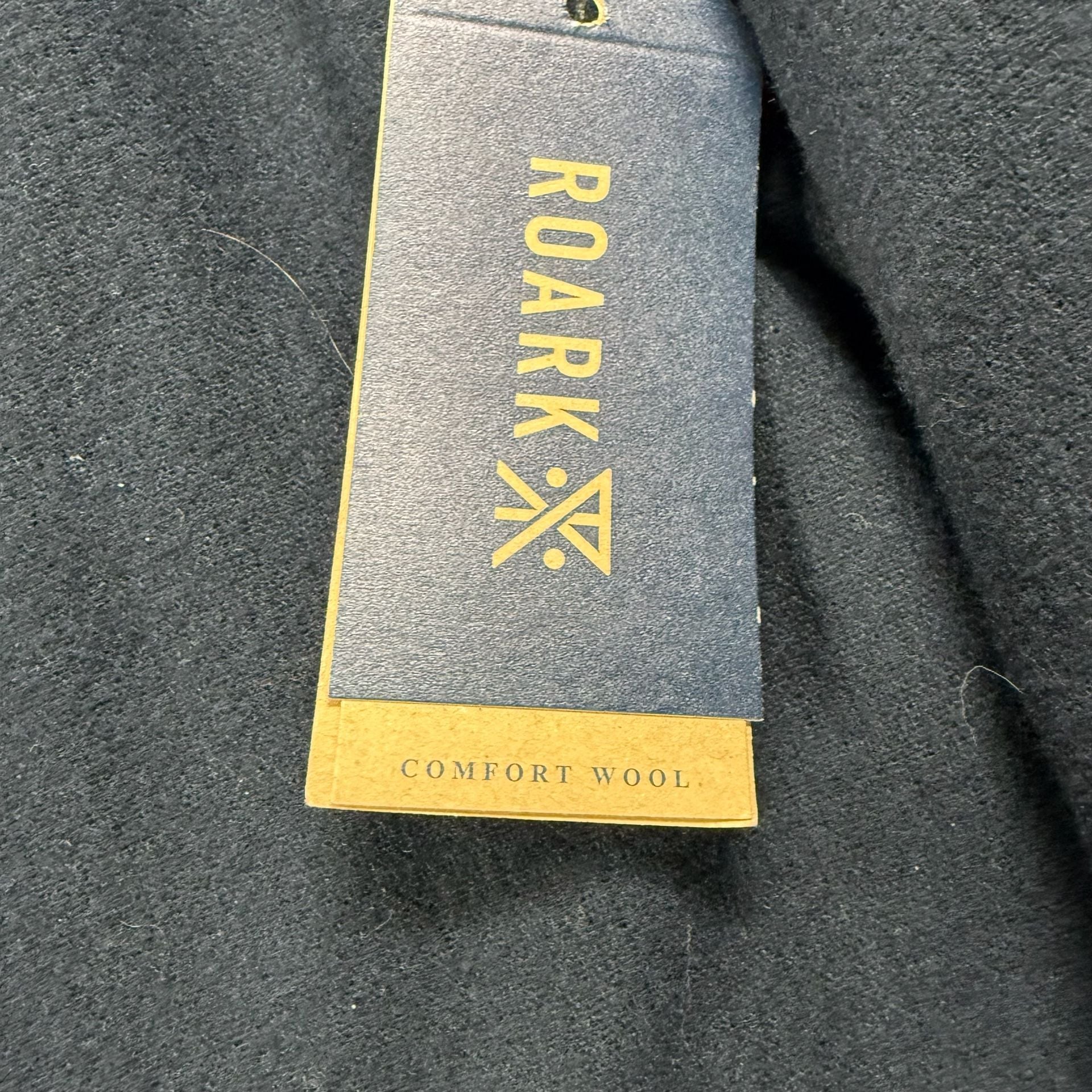 Roark Nordsman Classic Fit Navy Blue Comfort Wool Flannel Shirt XXL 7