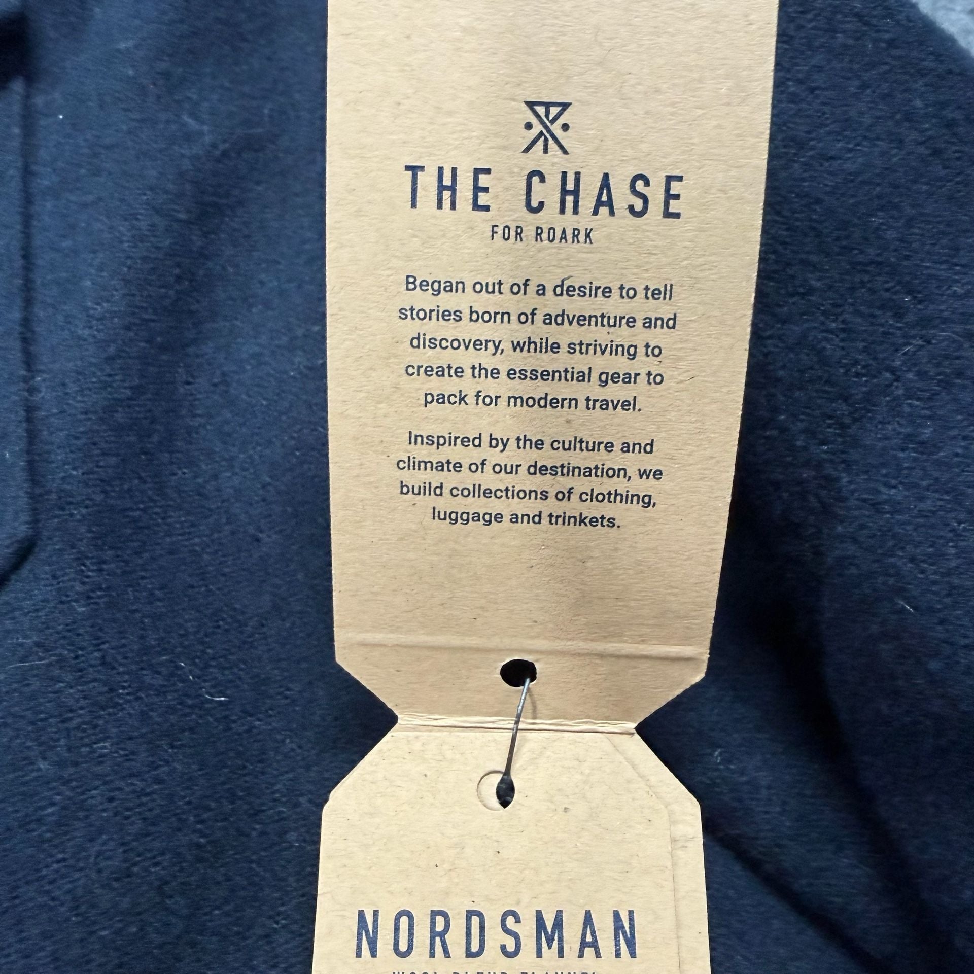 Roark Nordsman Classic Fit Navy Blue Comfort Wool Flannel Shirt XXL 8