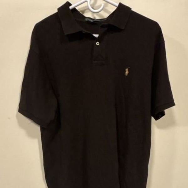 Polo Ralph Lauren Custom Fit Brown Cotton Polo Shirt XL