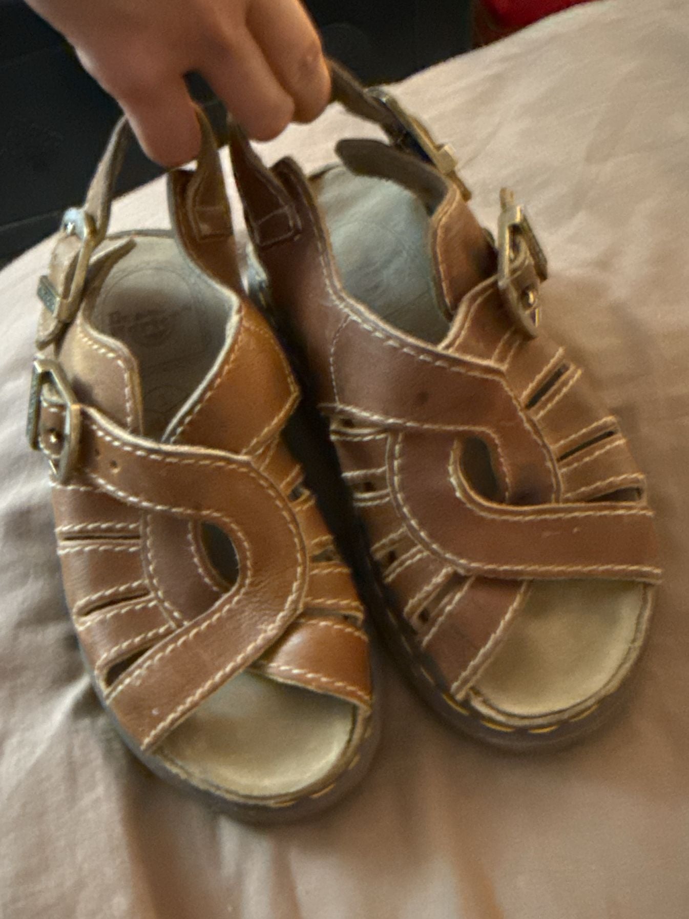 Dr. Martens Vintage Brown Leather Fisherman Sandals Size UK 5 2