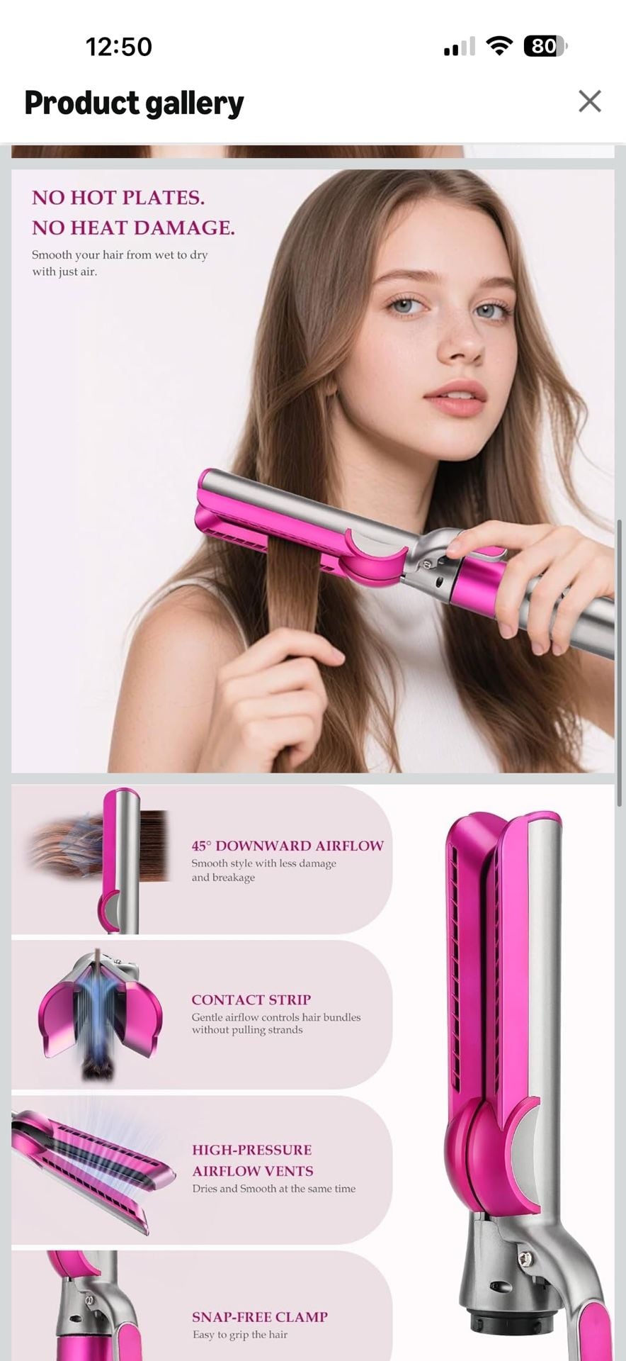 Airflow Straightening and Smoothing Attachment for Dyson Airwrap Styler 4