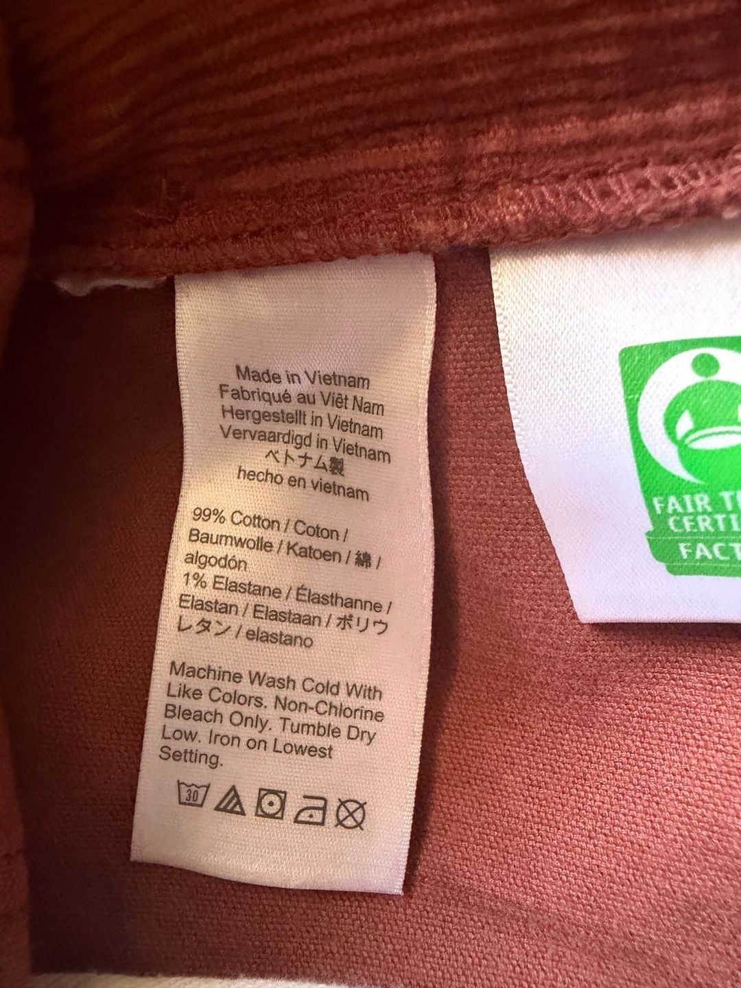 J.Crew 484 Slim-Fit Corduroy Pants Red Men's Size 34x32 10