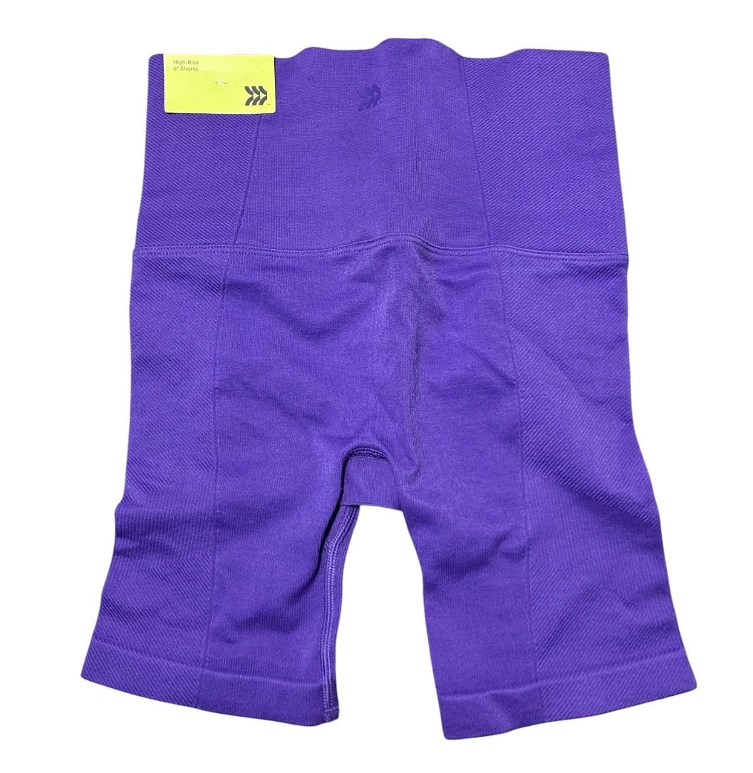 All in Motion Women's High-Rise 6" Seamless Athletic Shorts Purple 3