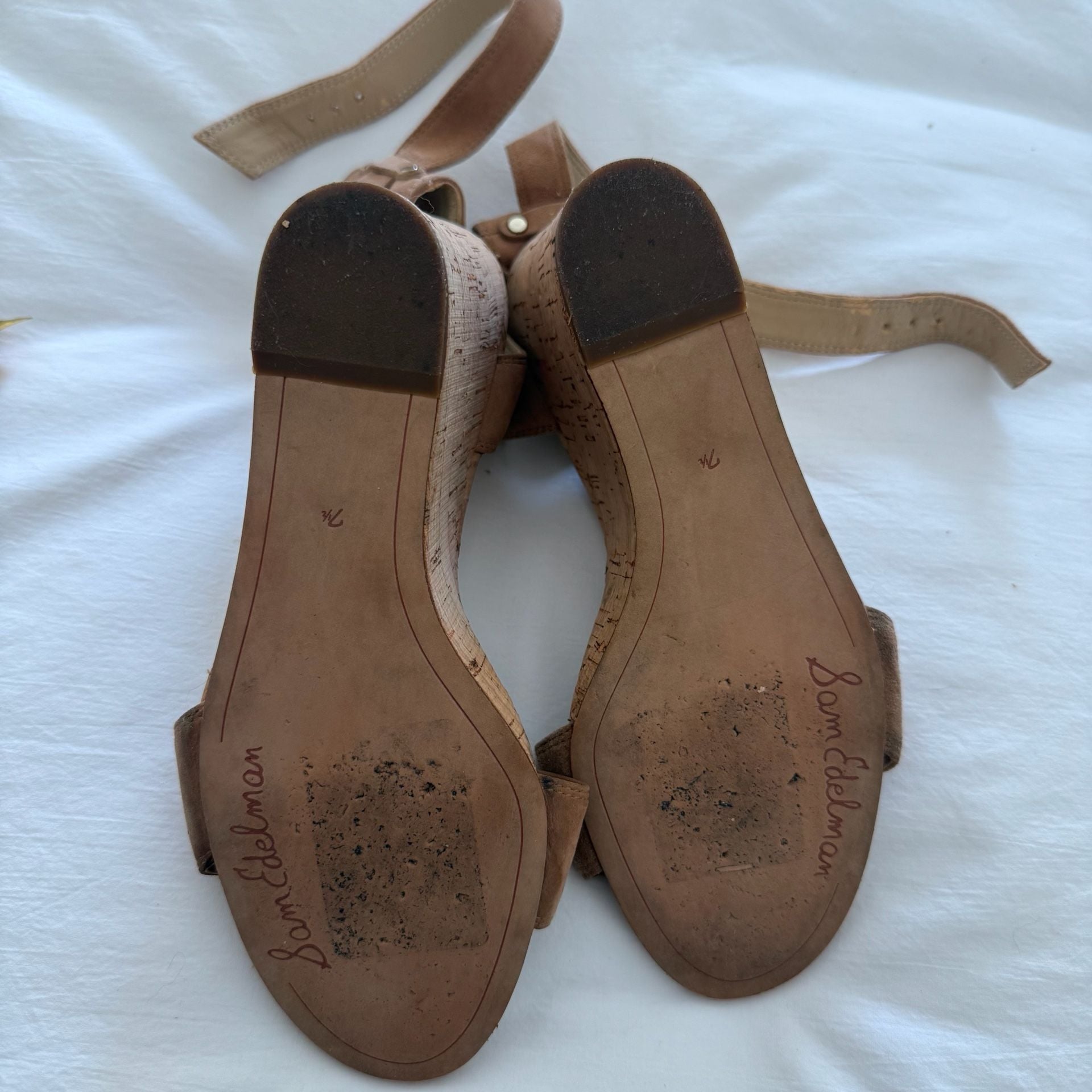 Sam Edelman 2 pairs (Brown Cork & Black Leather) 2