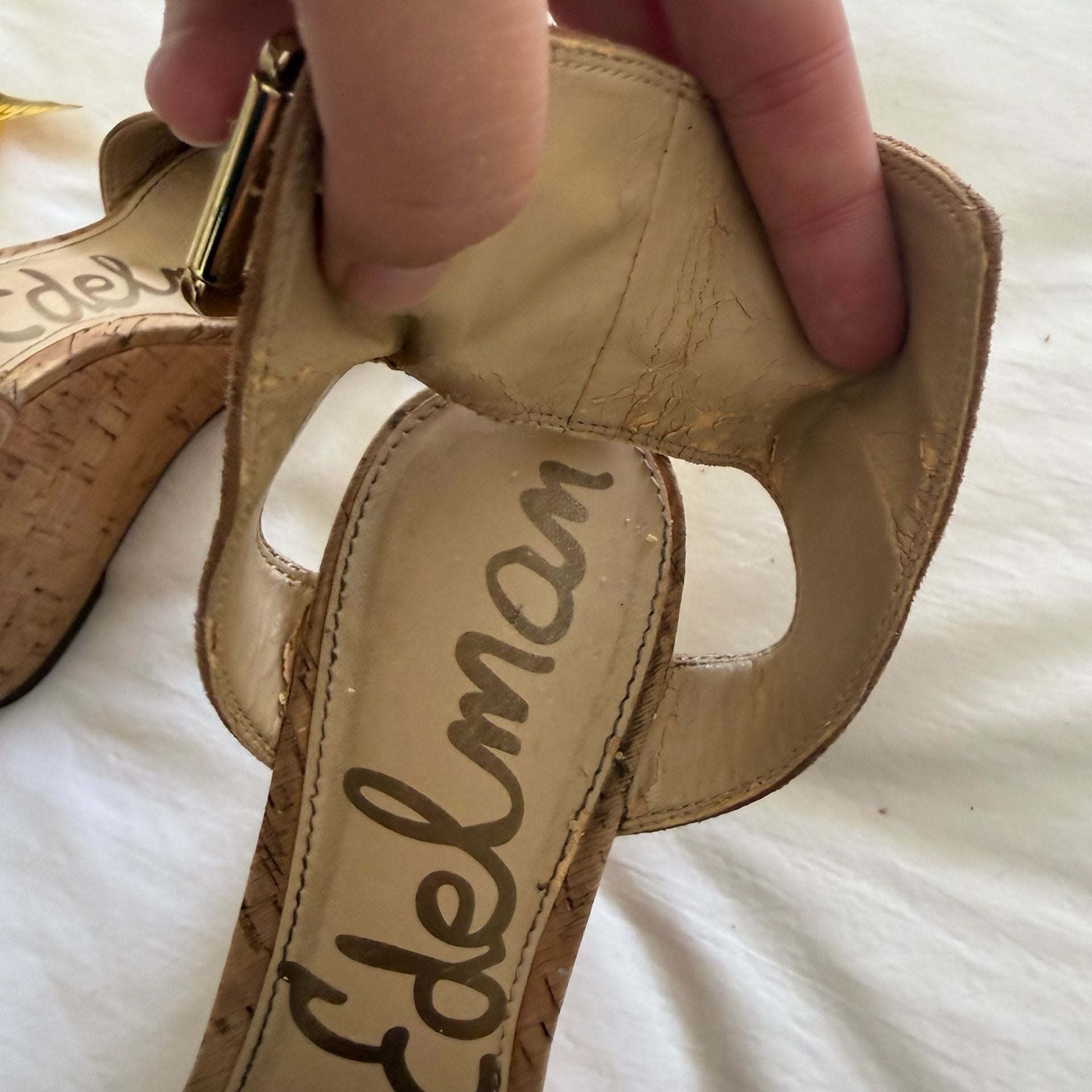 Sam Edelman 2 pairs (Brown Cork & Black Leather) 4