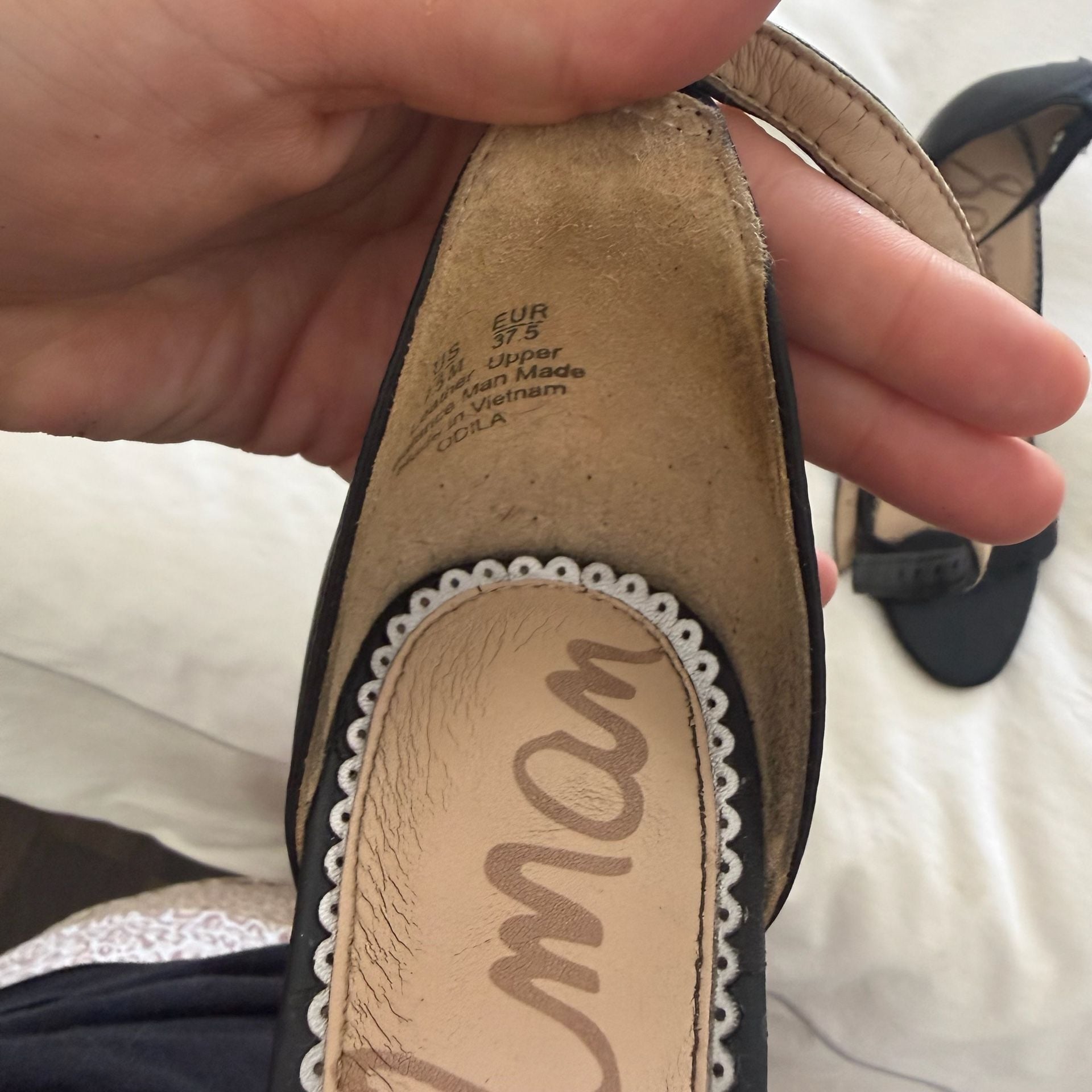 Sam Edelman 2 pairs (Brown Cork & Black Leather) 11