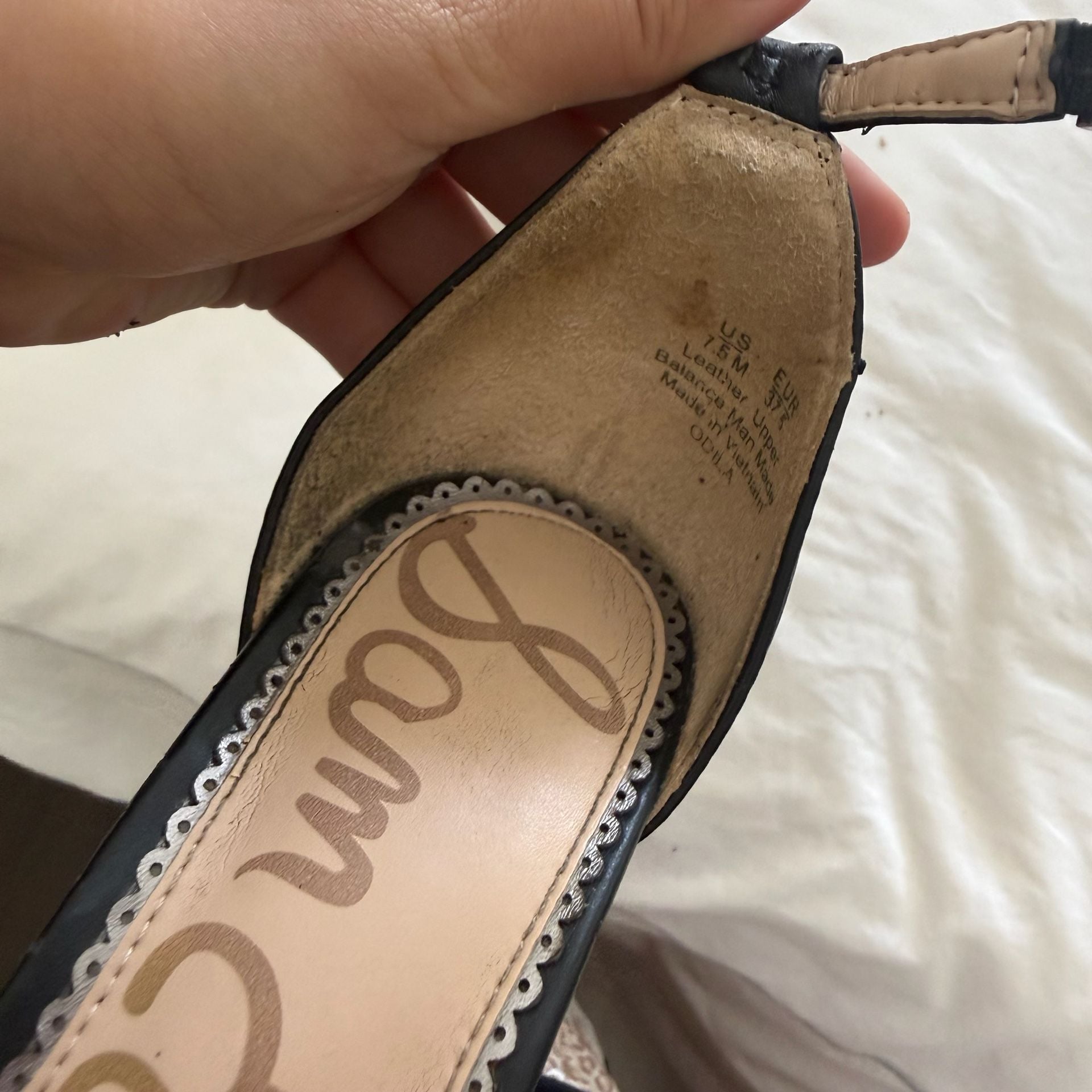 Sam Edelman 2 pairs (Brown Cork & Black Leather) 17