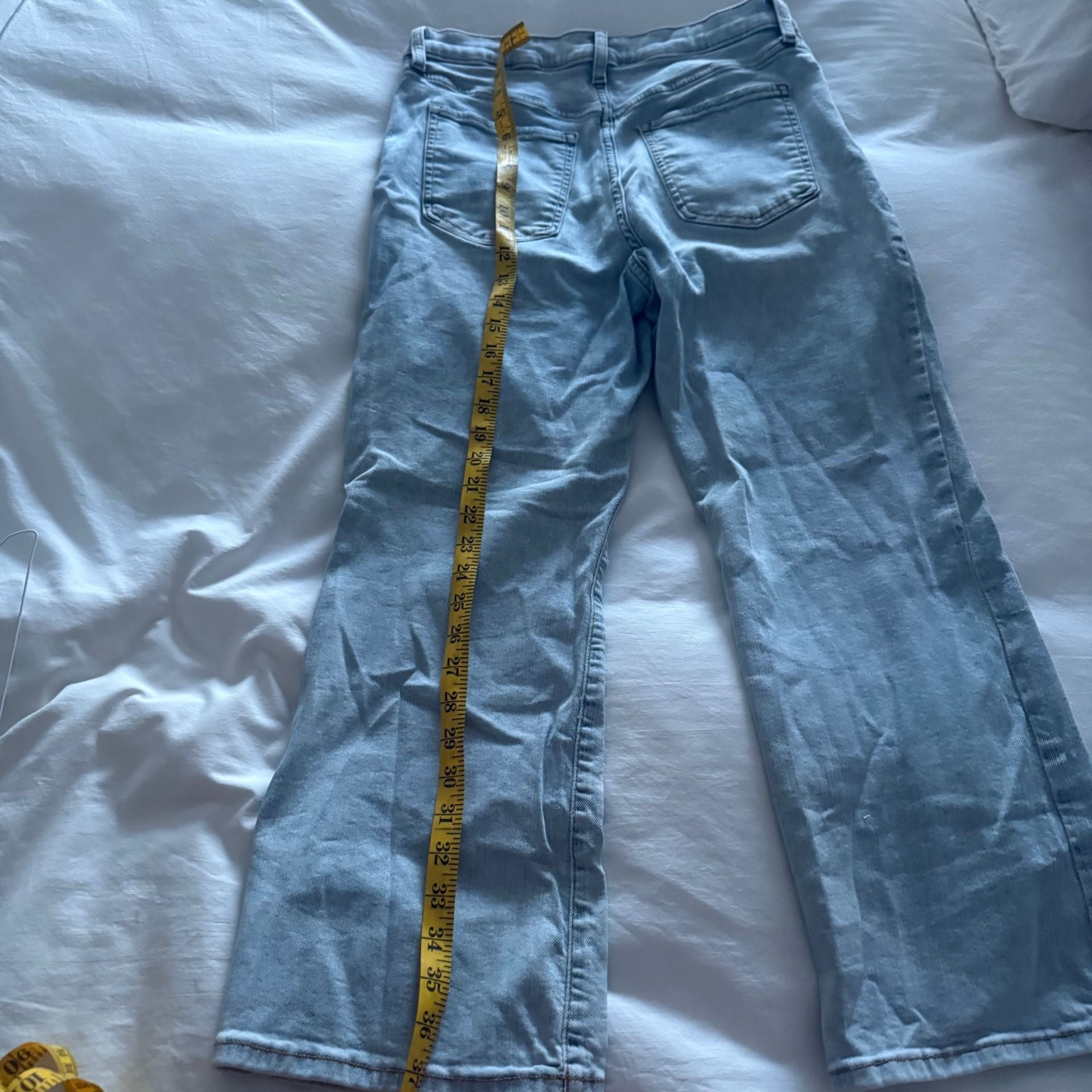 Banana Republic Cropped Bootcut Light Wash Denim Jeans Size 30/10 9