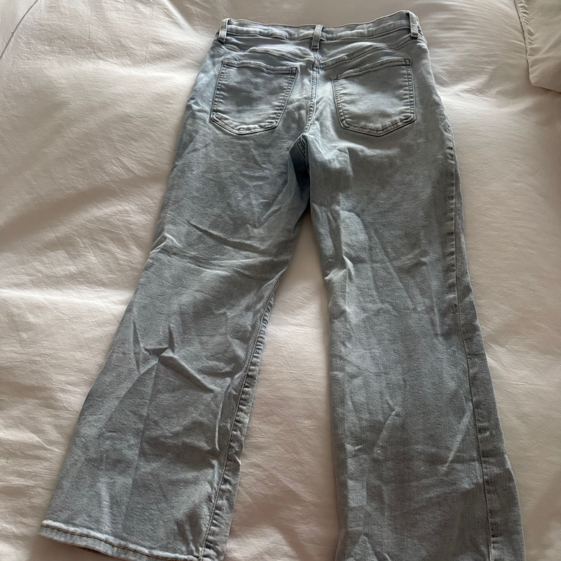 Banana Republic Cropped Bootcut Light Wash Denim Jeans Size 30/10 8