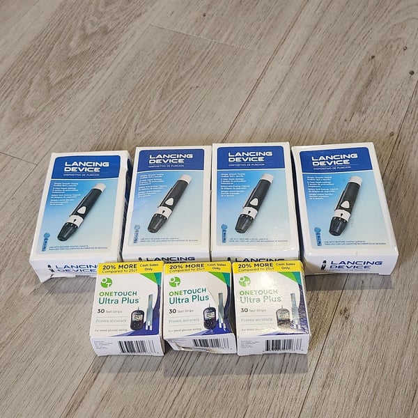 OneTouch Ultra Plus Lancing Device and Test Strips Lot