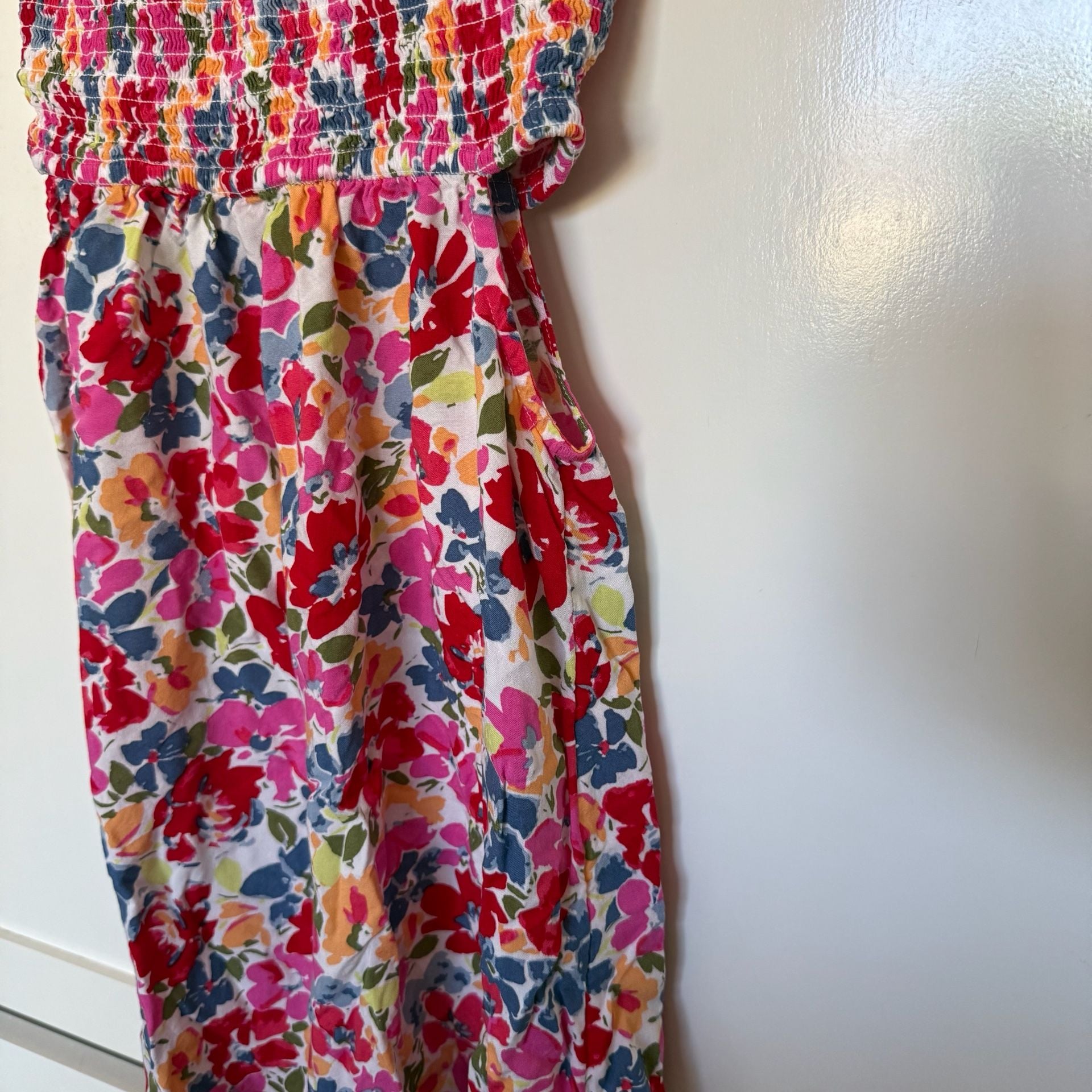 Roxy Hot Tropics Floral Smocked Cutout Dress 5
