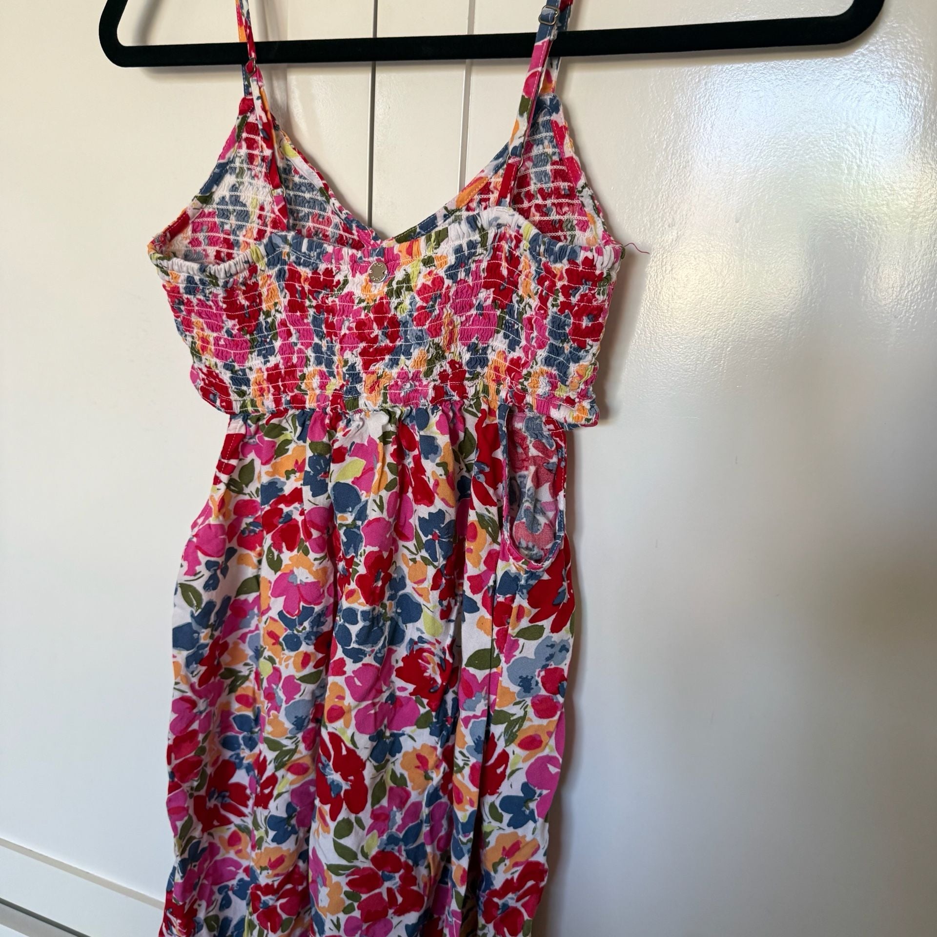 Roxy Hot Tropics Floral Smocked Cutout Dress 6
