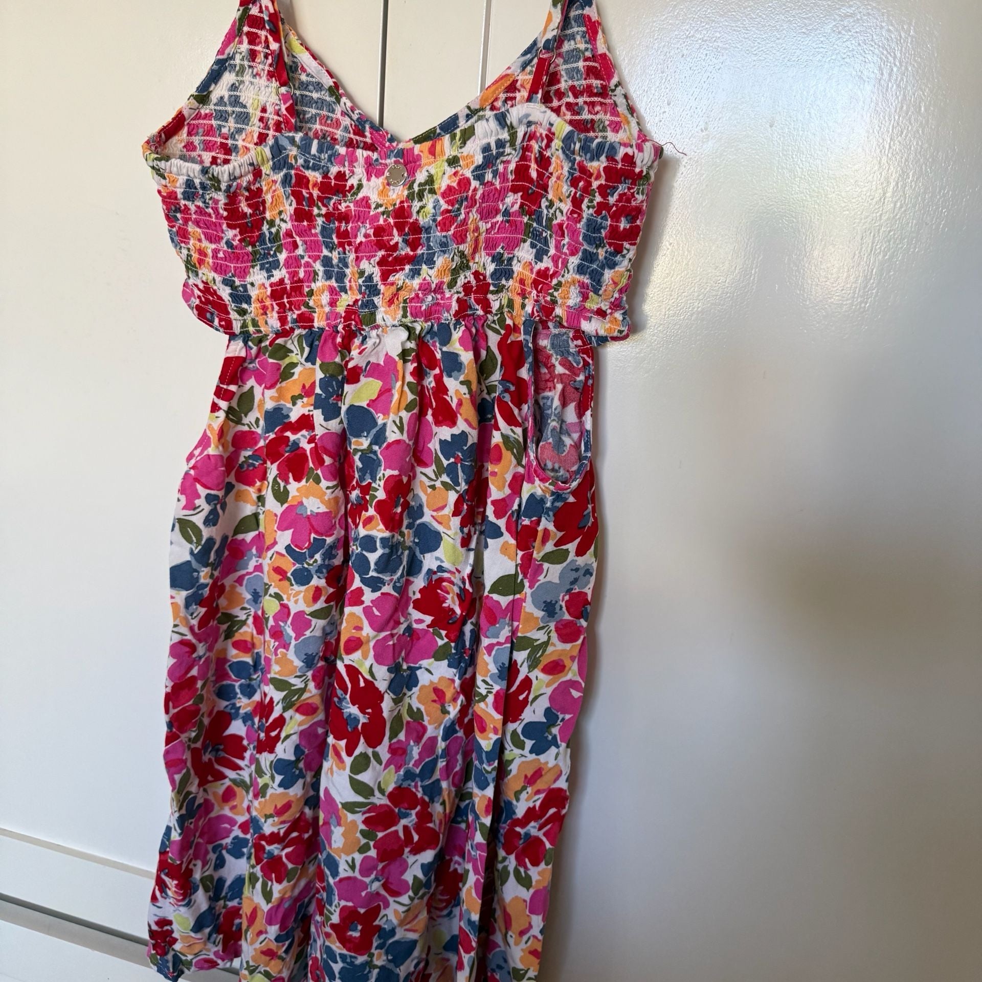 Roxy Hot Tropics Floral Smocked Cutout Dress 7