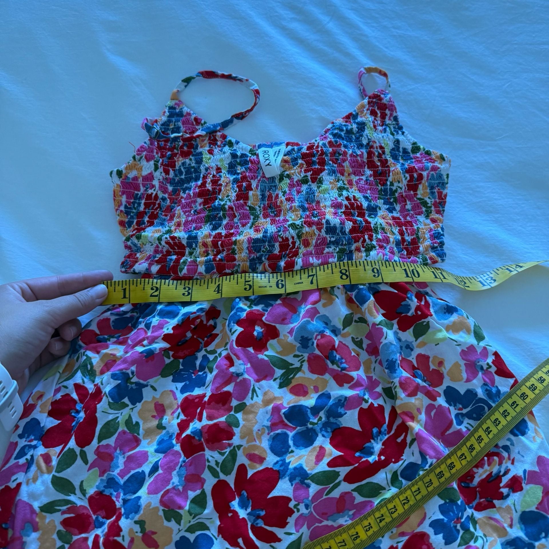 Roxy Hot Tropics Floral Smocked Cutout Dress 13