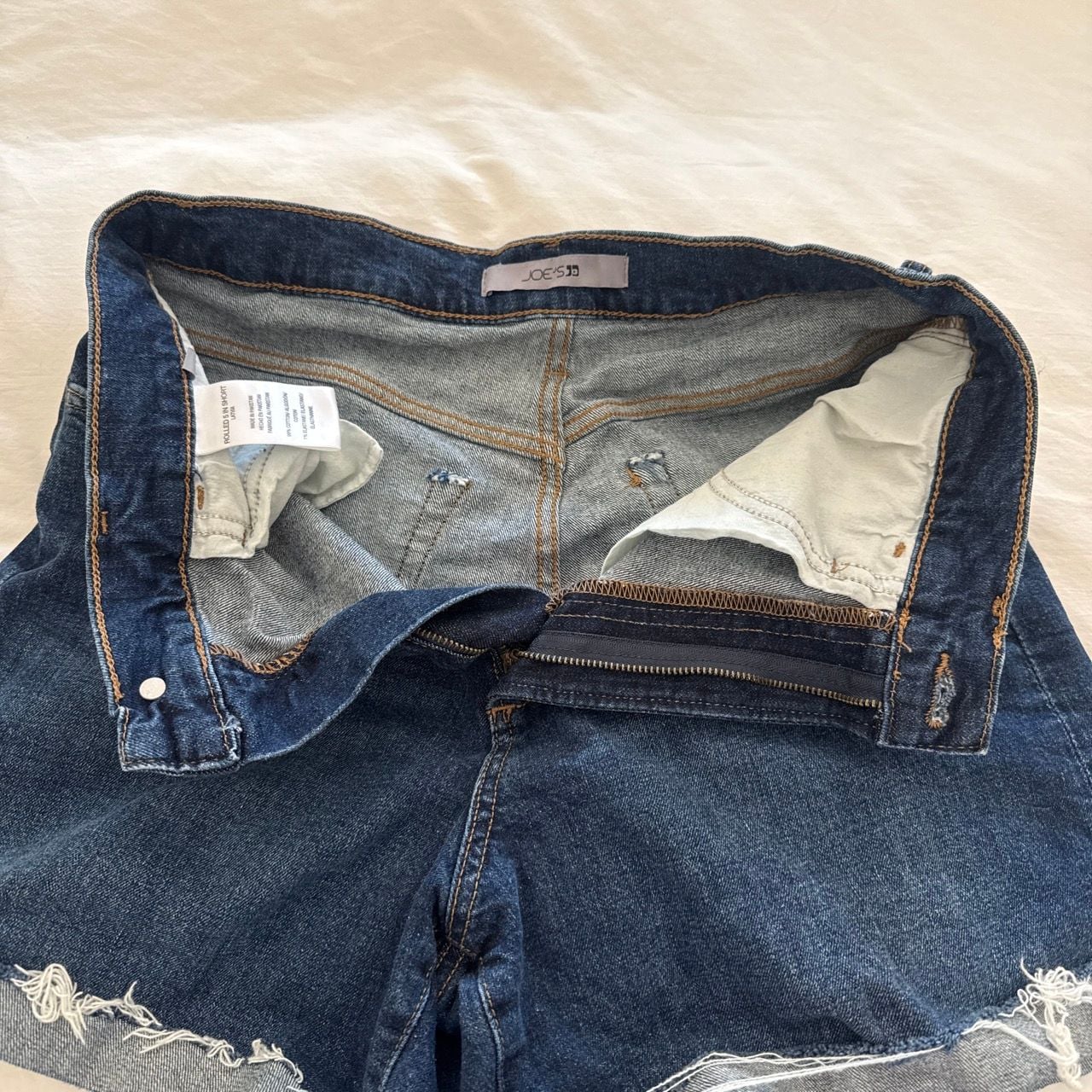 Joe's Jeans Rolled 5 In Short Dark Wash Denim Cutoff Shorts 7