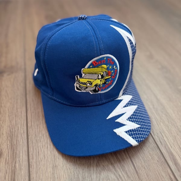 Vintage 1995 Kati Headwear Supreme Blue Cap With Ben The Vintage Bus Patch