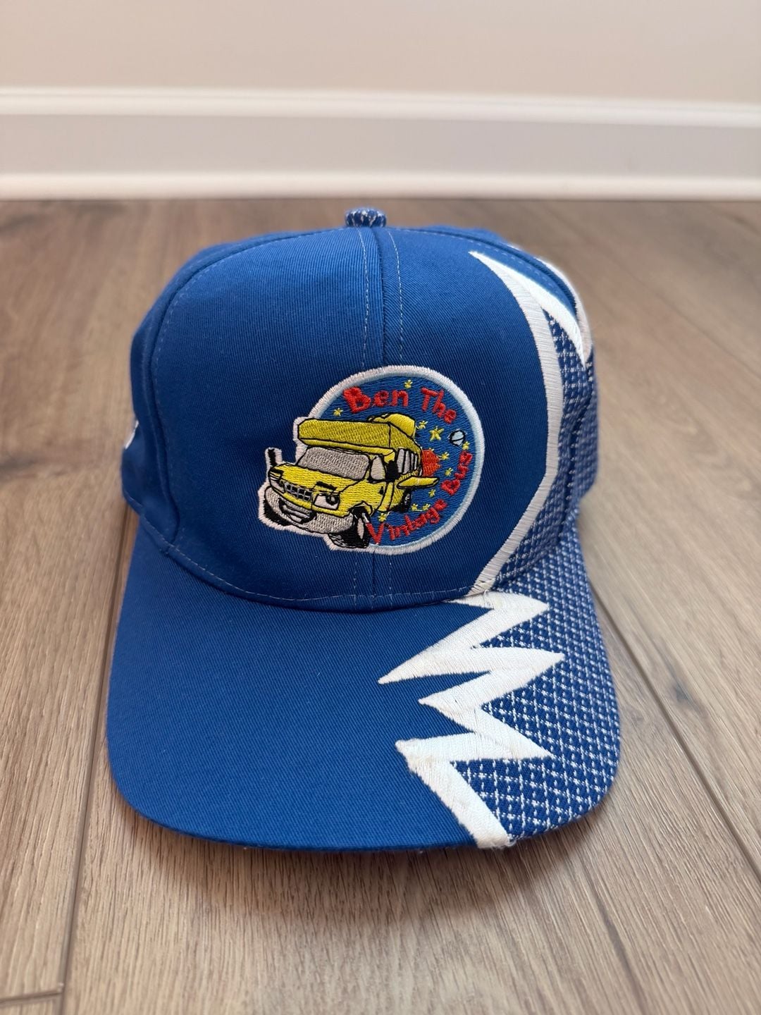Vintage 1995 Kati Headwear Supreme Blue Cap With Ben The Vintage Bus Patch 3