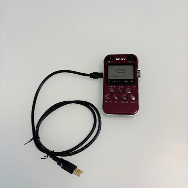 SONY PCM-M10 Audio Linear PCM Portable Audio Recorder (RED) (cable to transfer files to computer)