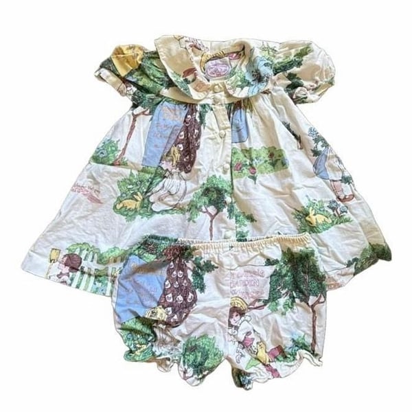 Plum Pudding Ltd. A Child's Garden of Verses Dress and Bloomers Set Size 2T