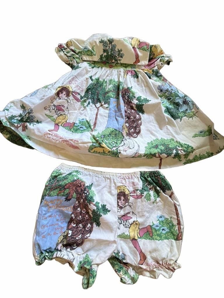 Plum Pudding Ltd. A Child's Garden of Verses Dress and Bloomers Set Size 2T 7