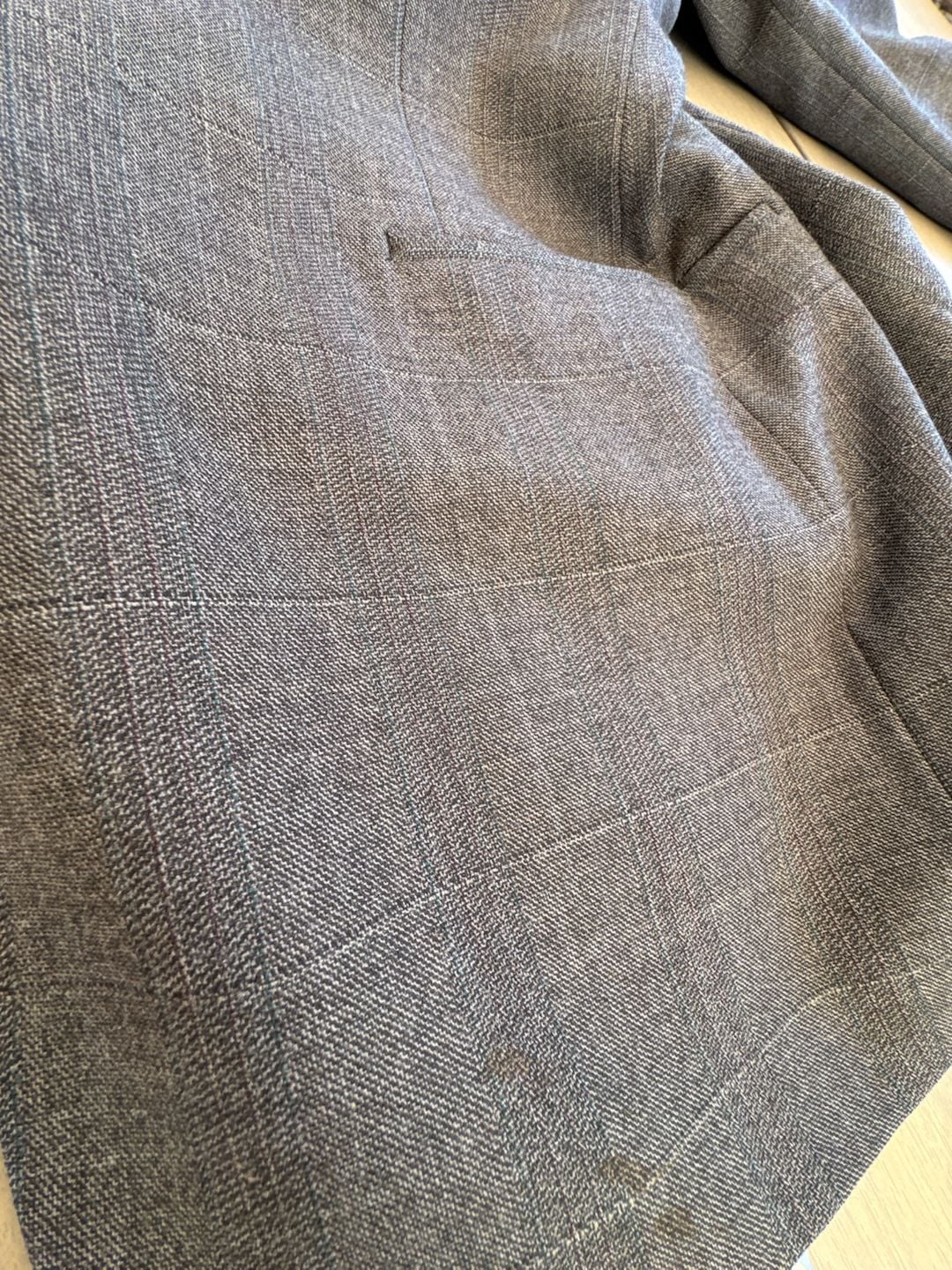 Kingsridge Mens 2 Button Blazer Jacket Brown Glen Plaid Custom Suit Coat 44S
Kingsride David Allen Vintage Brown Glen Plaid Wool Blazer Sport Coat Mens 21