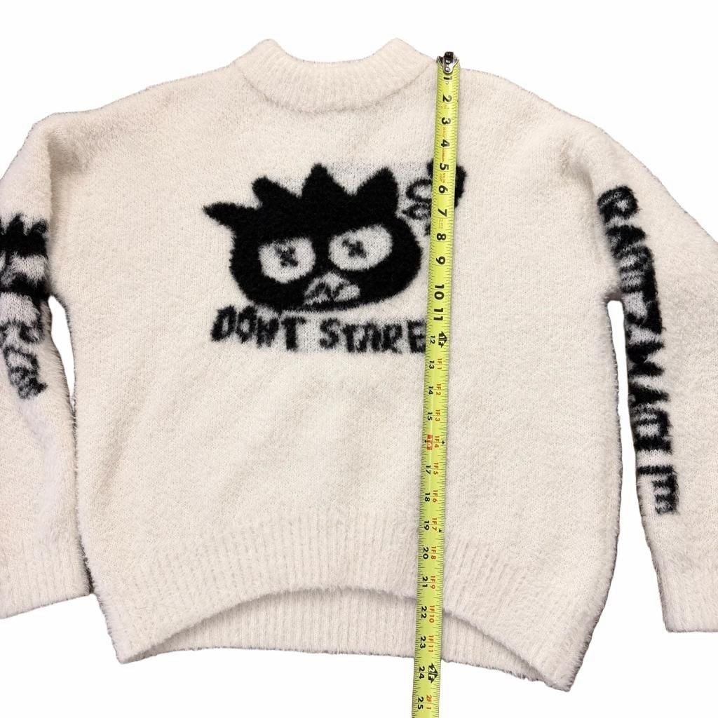 Hello Kitty and Friends x Forever 21 Badtz-Maru Fuzzy Knit Sweater size SMALL 5