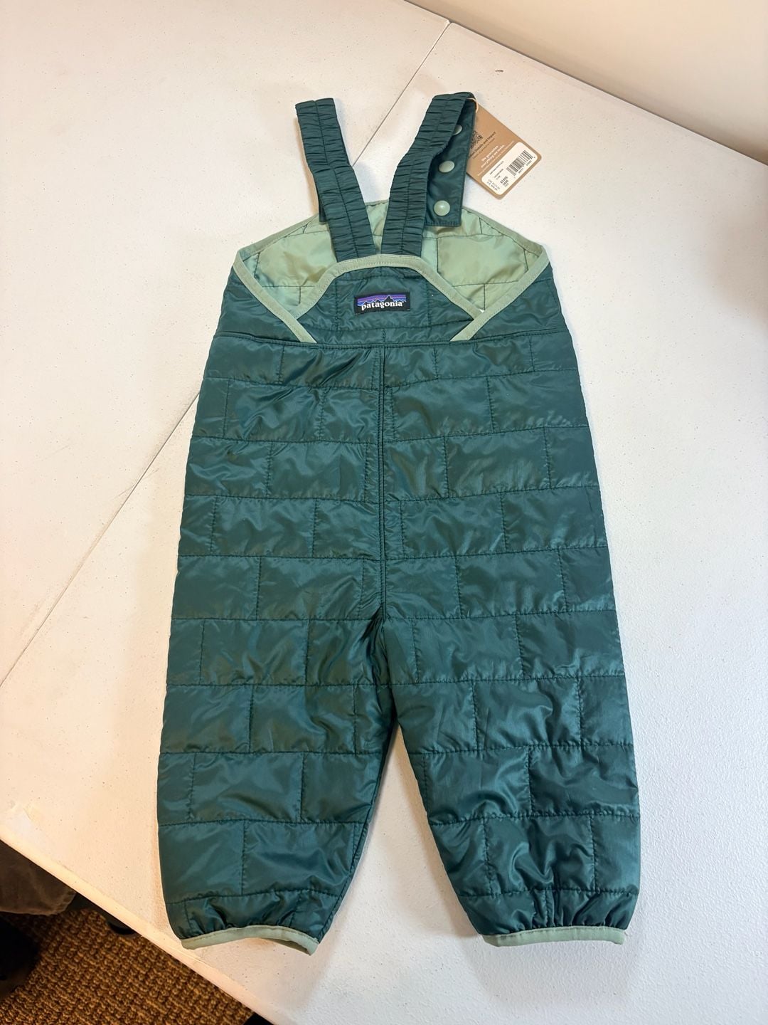 Patagonia Baby Nano Puffer-Alls Cascade Green 6-12M 2