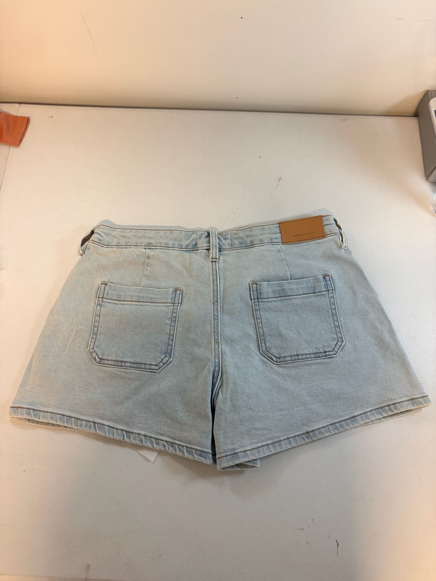 Dear John Denim Holly Button-Fly Welt Pocket Shorts in Sunset Blues 3