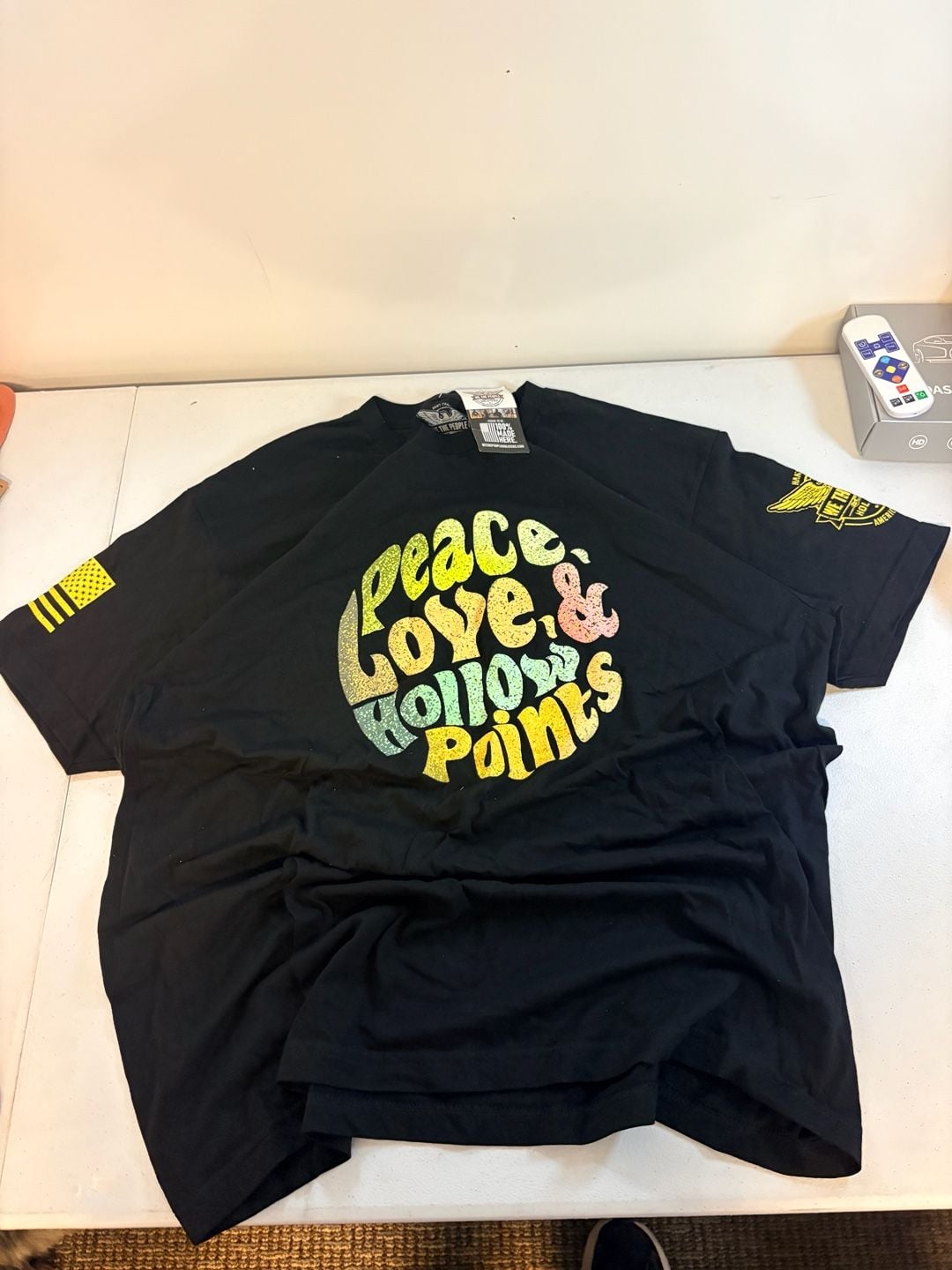 We The People Holsters Peace Love & Hollow Points Black T-Shirt 1