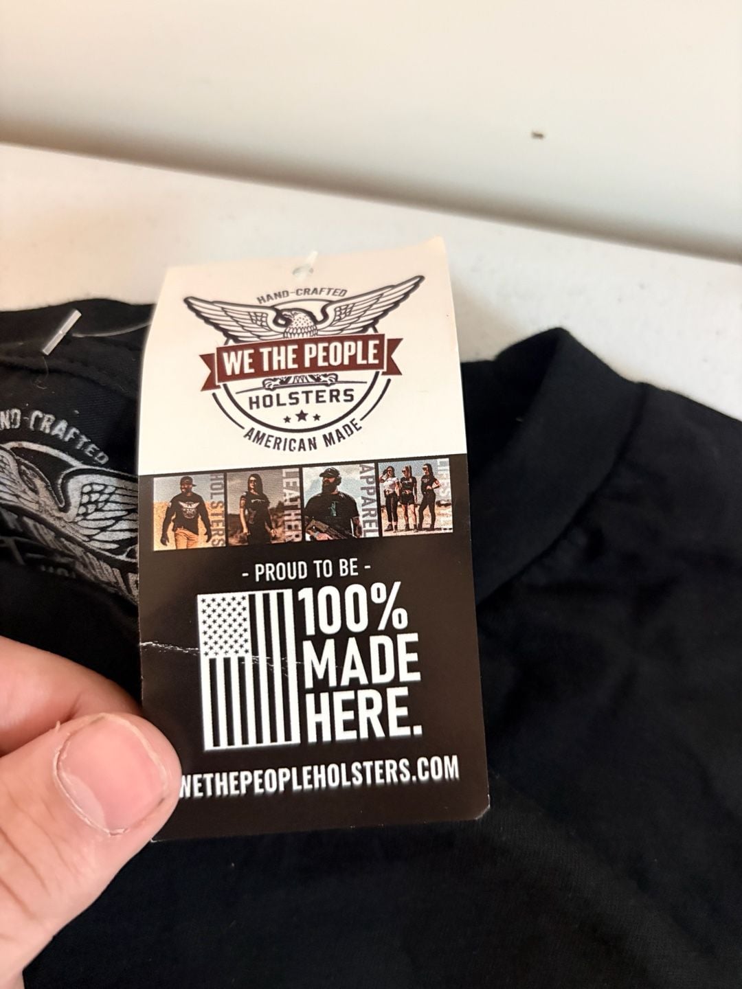 We The People Holsters Peace Love & Hollow Points Black T-Shirt 2