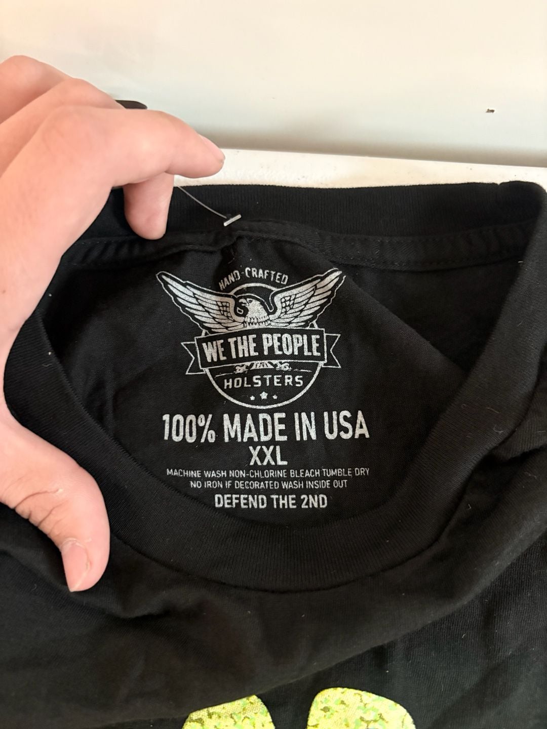 We The People Holsters Peace Love & Hollow Points Black T-Shirt 3