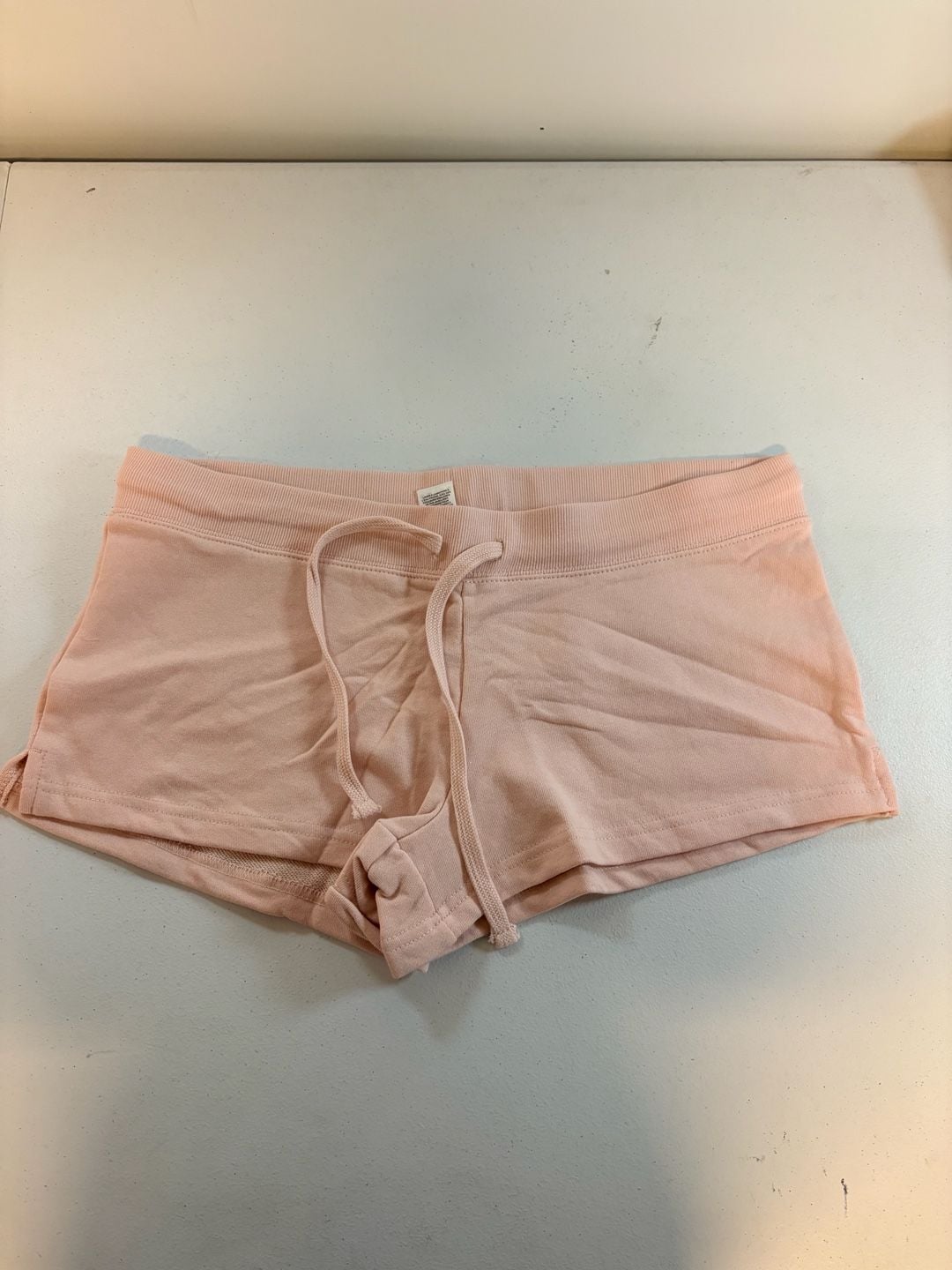 Garage Pink French Terry Foldover Waistband Drawstring Sweat Shorts 2