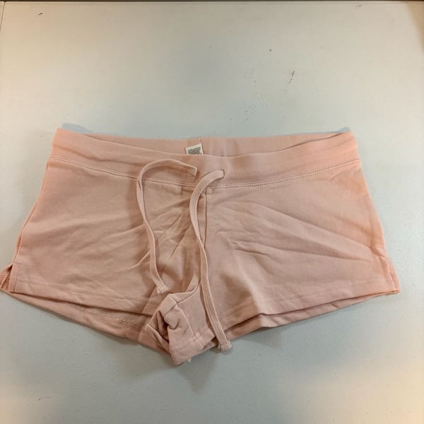 Garage Pink French Terry Foldover Waistband Drawstring Sweat Shorts