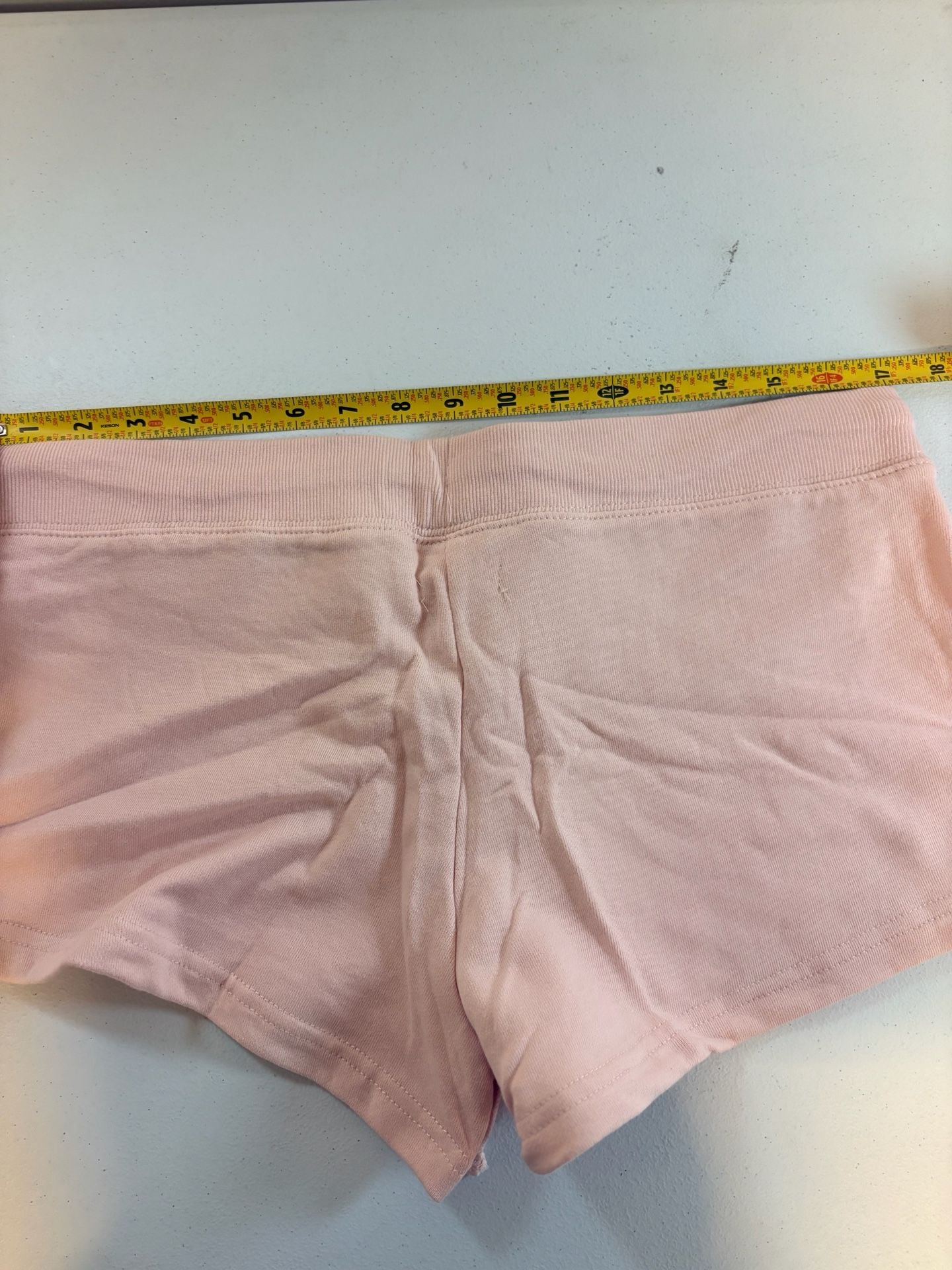 Garage Pink French Terry Foldover Waistband Drawstring Sweat Shorts 5
