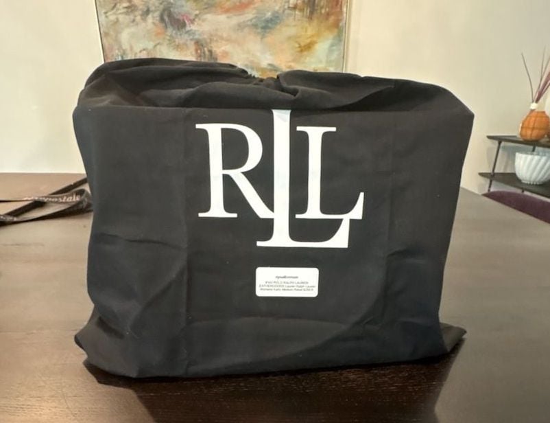 Ralph Lauren Black Equestrian Chain Print Tote Bag NEW W/ Tags Karly bag medium 4